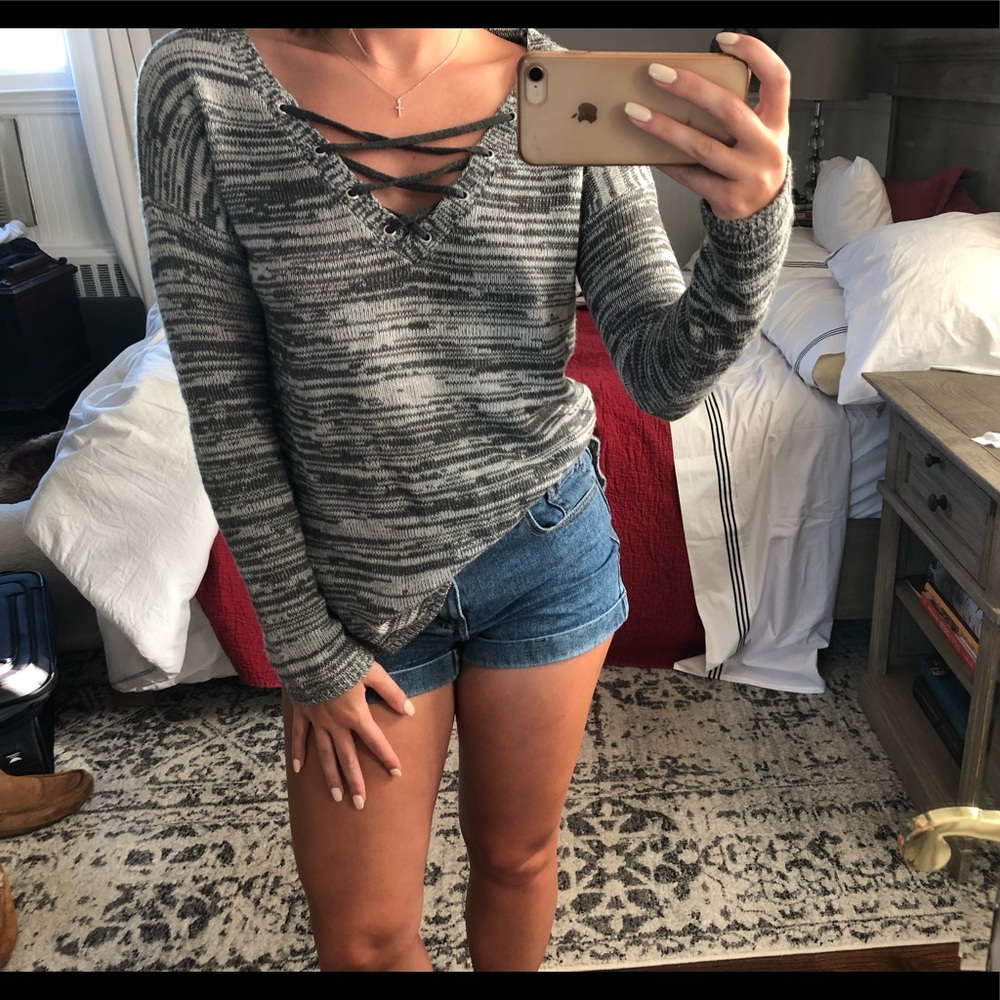 Gray sweater